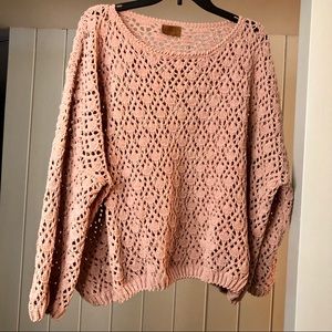 Dusty Rose Chenille Sweater